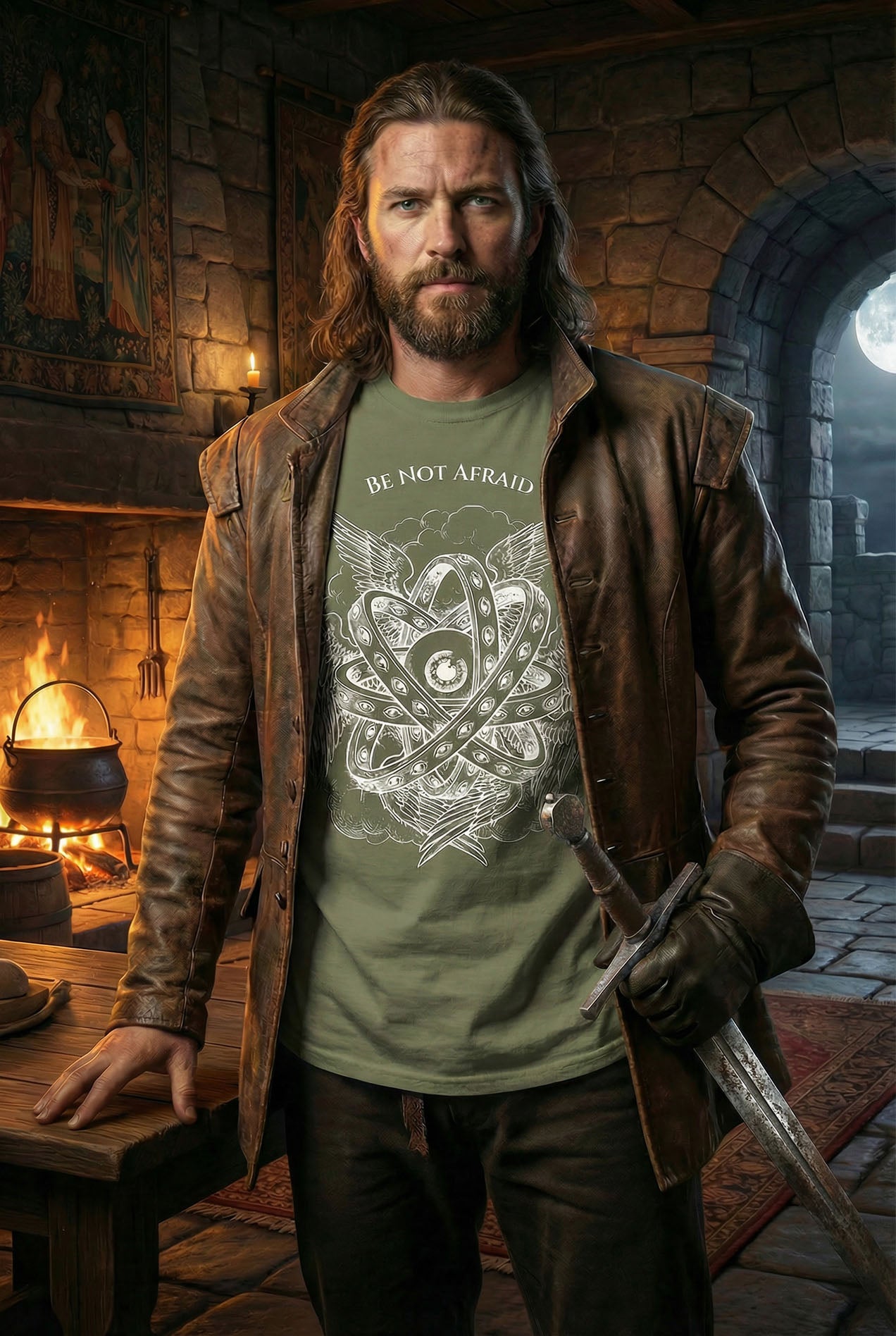 'Be Not Afraid' Angel Eye Graphic Tee