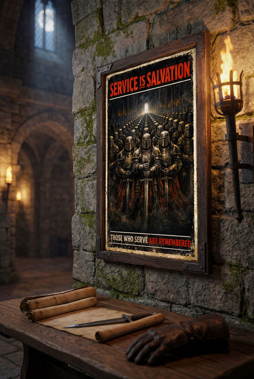 'Service is Salvation' - Artica Empire Print