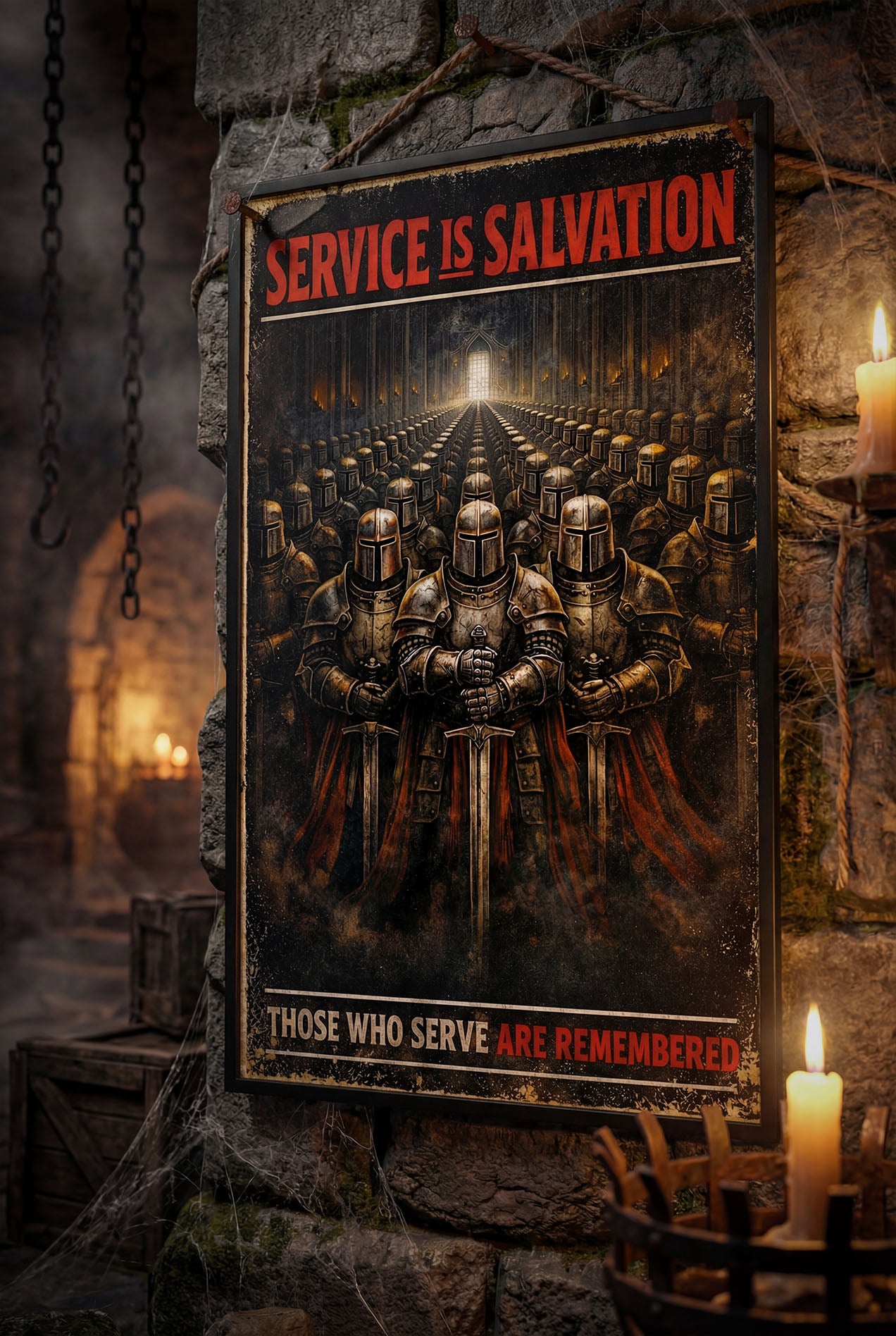 'Service is Salvation' - Artica Empire Print